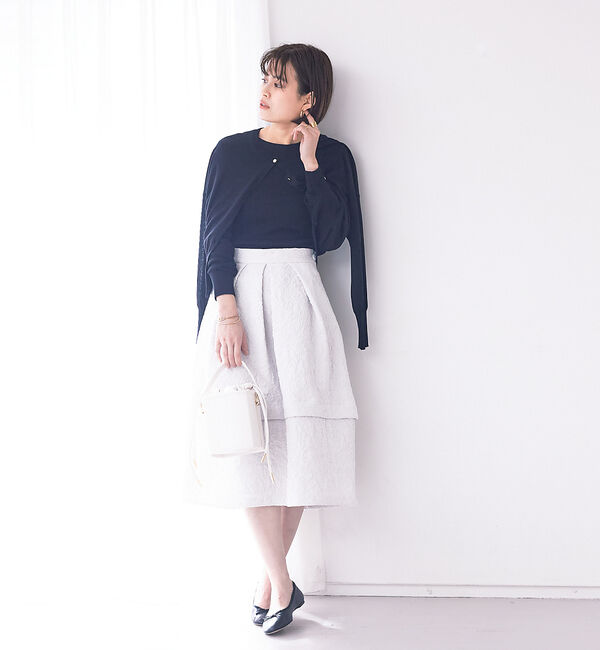 Rouge vif「【BELLE ROBE】ふくれジャガードスカート」|スカート|