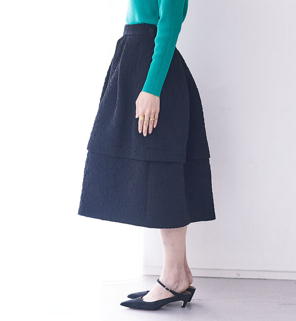 Rouge vif「【BELLE ROBE】ふくれジャガードスカート」|スカート|