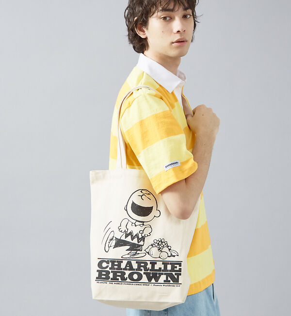 Rouge vif「【FRUIT OF THE LOOM】PEANUTSトートバッグ」|トートバッグ|イエロー