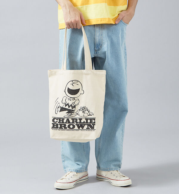 Rouge vif「【FRUIT OF THE LOOM】PEANUTSトートバッグ」|トートバッグ|