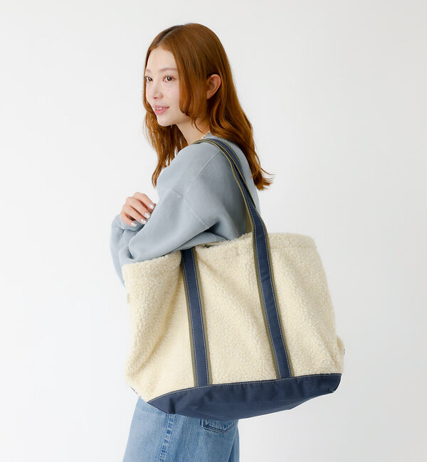 Rouge vif「【TRIFFER/トリファー】ボアトート/バッグ/大容量/A4収納可能【WEB限」|トートバッグ|