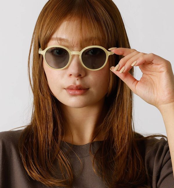 Rouge vif「【LE FOON / ルフォーン】 Mont Blanc  Cream/ラウンド」|メガネ|イエロー