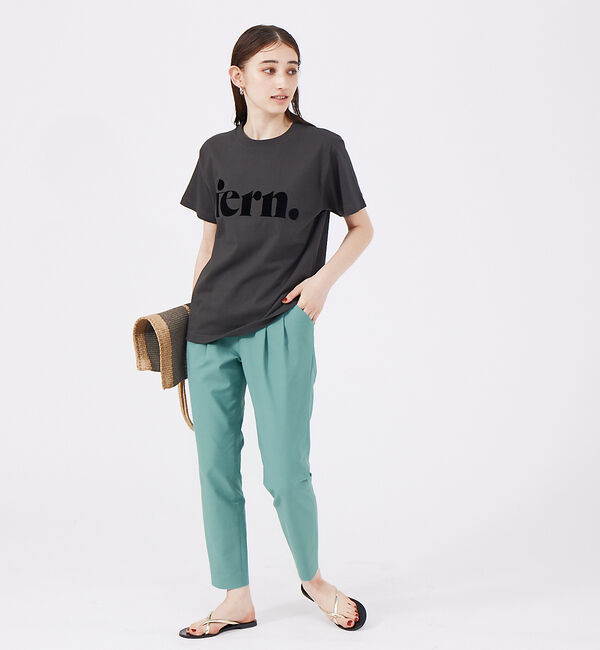 qualite「コットンリネン2WAYストレッチタックパンツ」|その他|