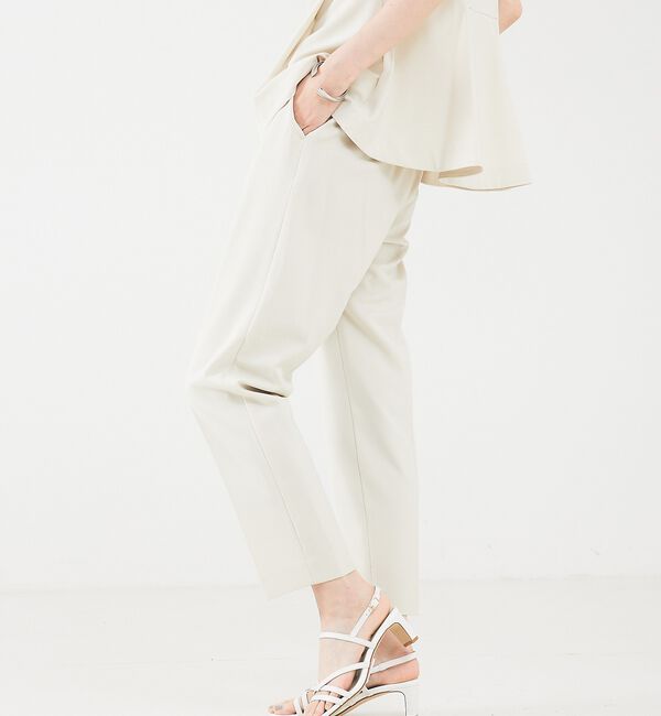 abahouse mavie「【エニデイカセット】タックテーパードパンツ」|スラックス|