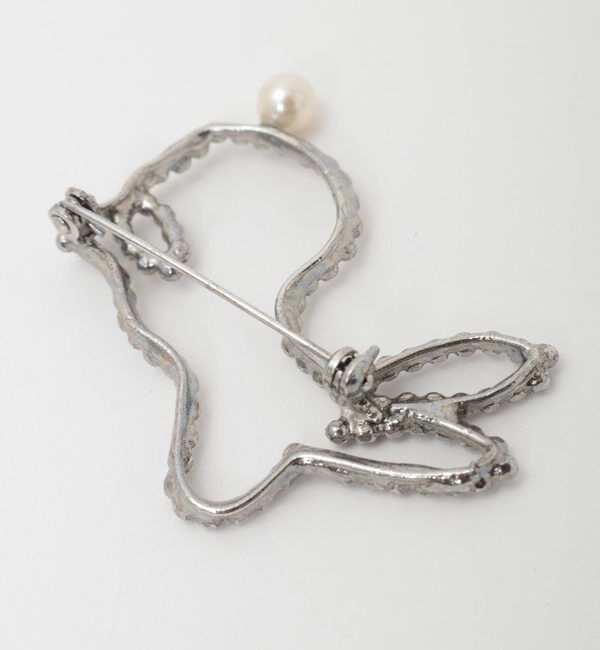 TIARA「【ADER.bijoux/アデルビジュー】CUTSTEEL rabbit brooch」|ブローチ・コサージュ|