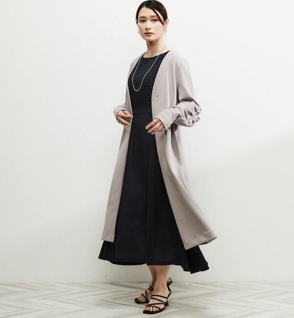 Soffitto「《定番》ノーカラータックスリーブコート」|その他|