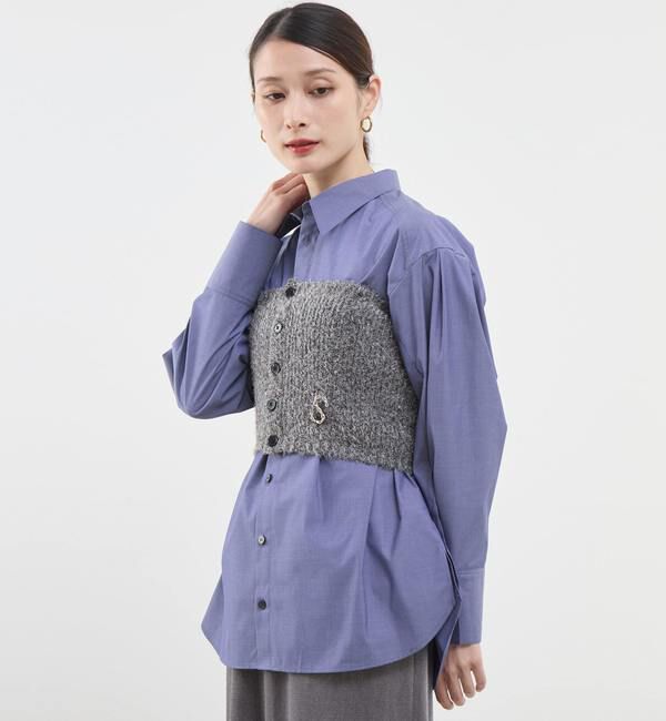 Soffitto「ラメニットビスチェ」|ニット・セーター|