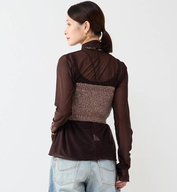 Soffitto「ラメニットビスチェ」|ニット・セーター|