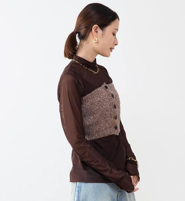 Soffitto「ラメニットビスチェ」|ニット・セーター|