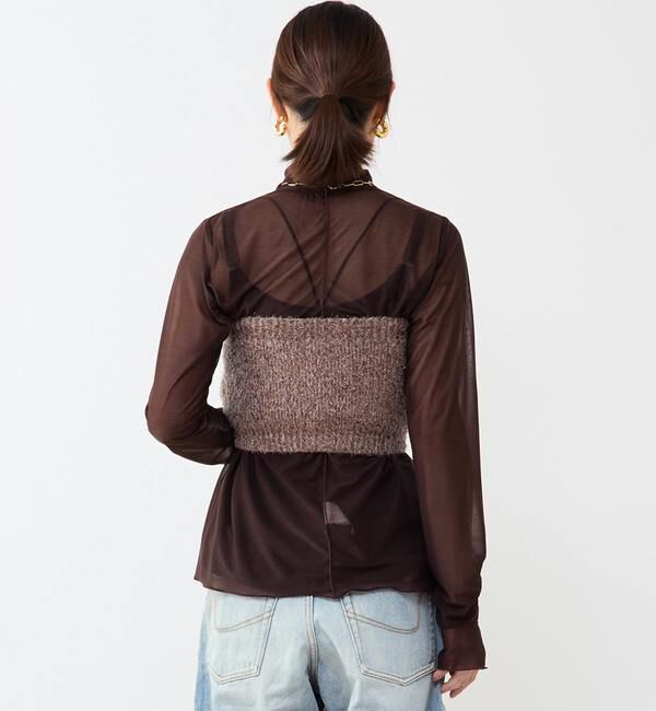 Soffitto「ラメニットビスチェ」|ニット・セーター|