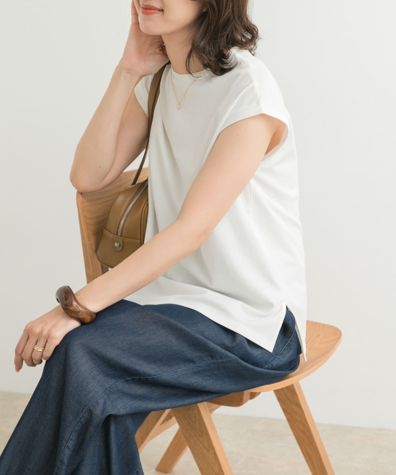 URBAN RESEARCH DOORS「『接触冷感/UVカット』ドライカノコフレンチプルオーバー」|Tシャツ・カットソー|