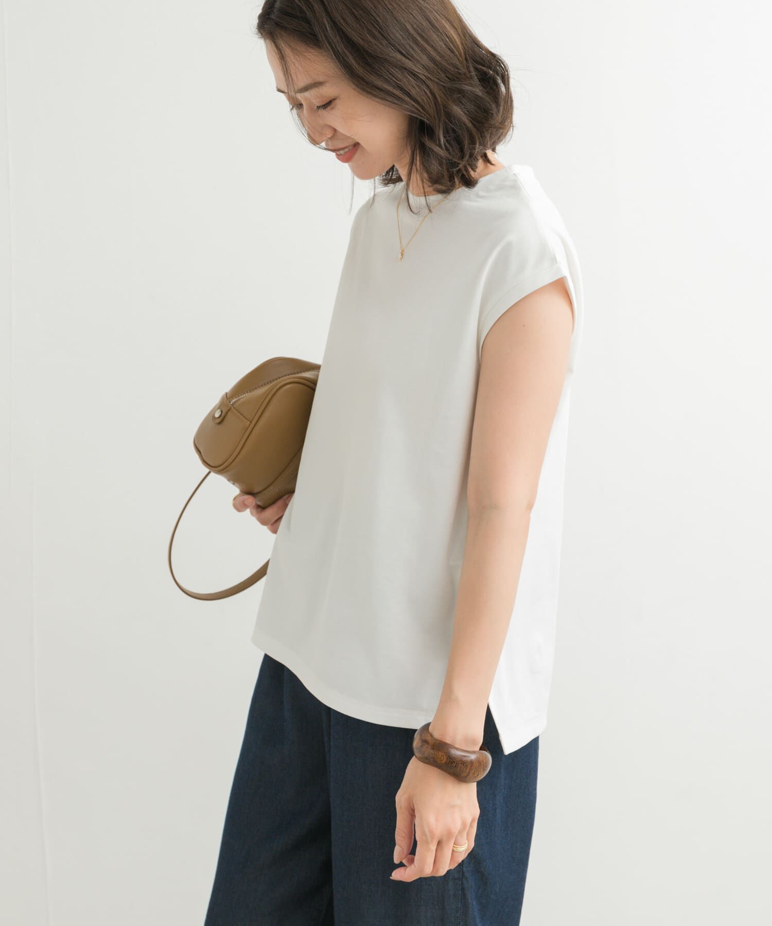 URBAN RESEARCH DOORS「『接触冷感/UVカット』ドライカノコフレンチプルオーバー」|Tシャツ・カットソー|