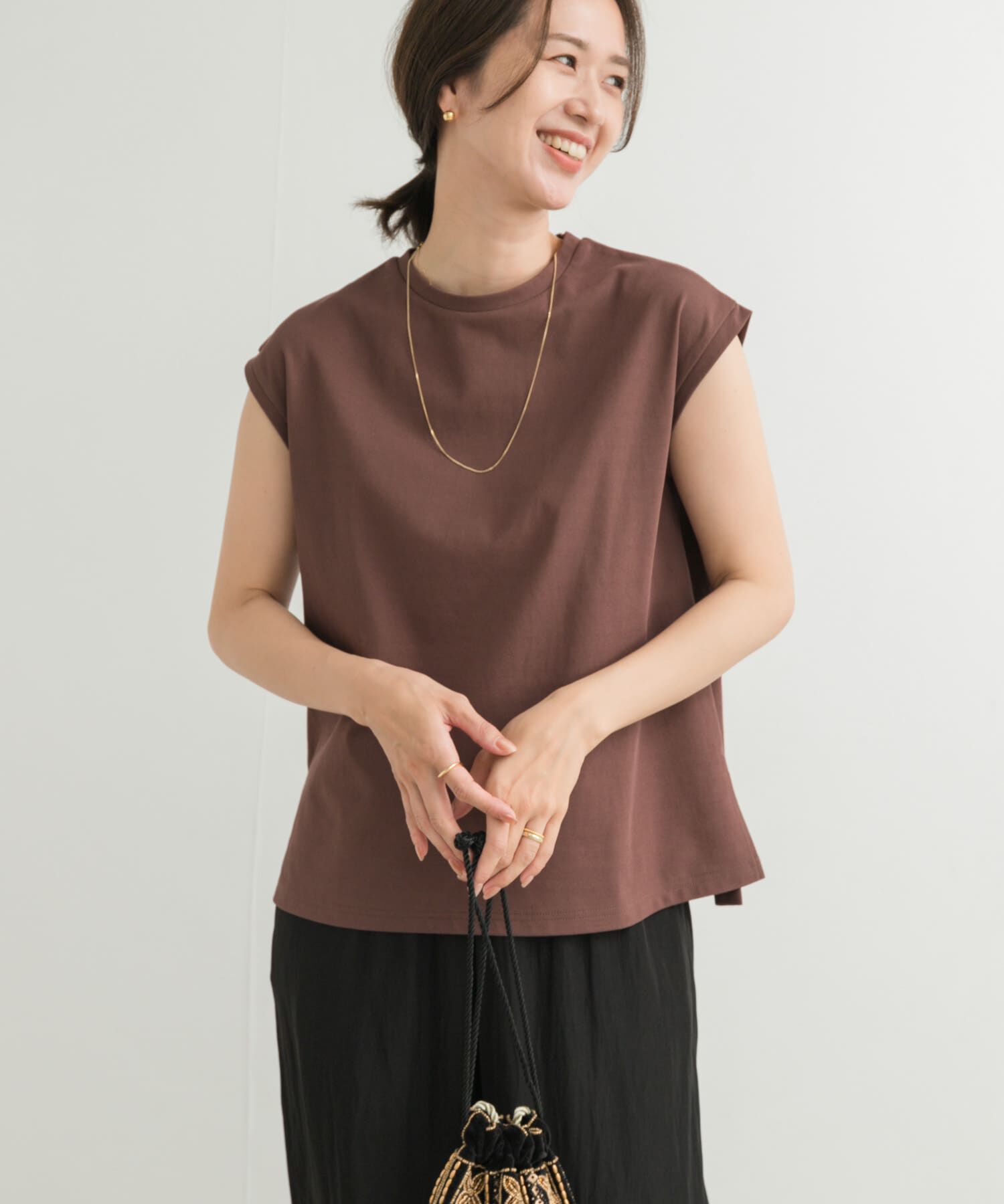 URBAN RESEARCH DOORS「『接触冷感/UVカット』ドライカノコフレンチプルオーバー」|Tシャツ・カットソー|