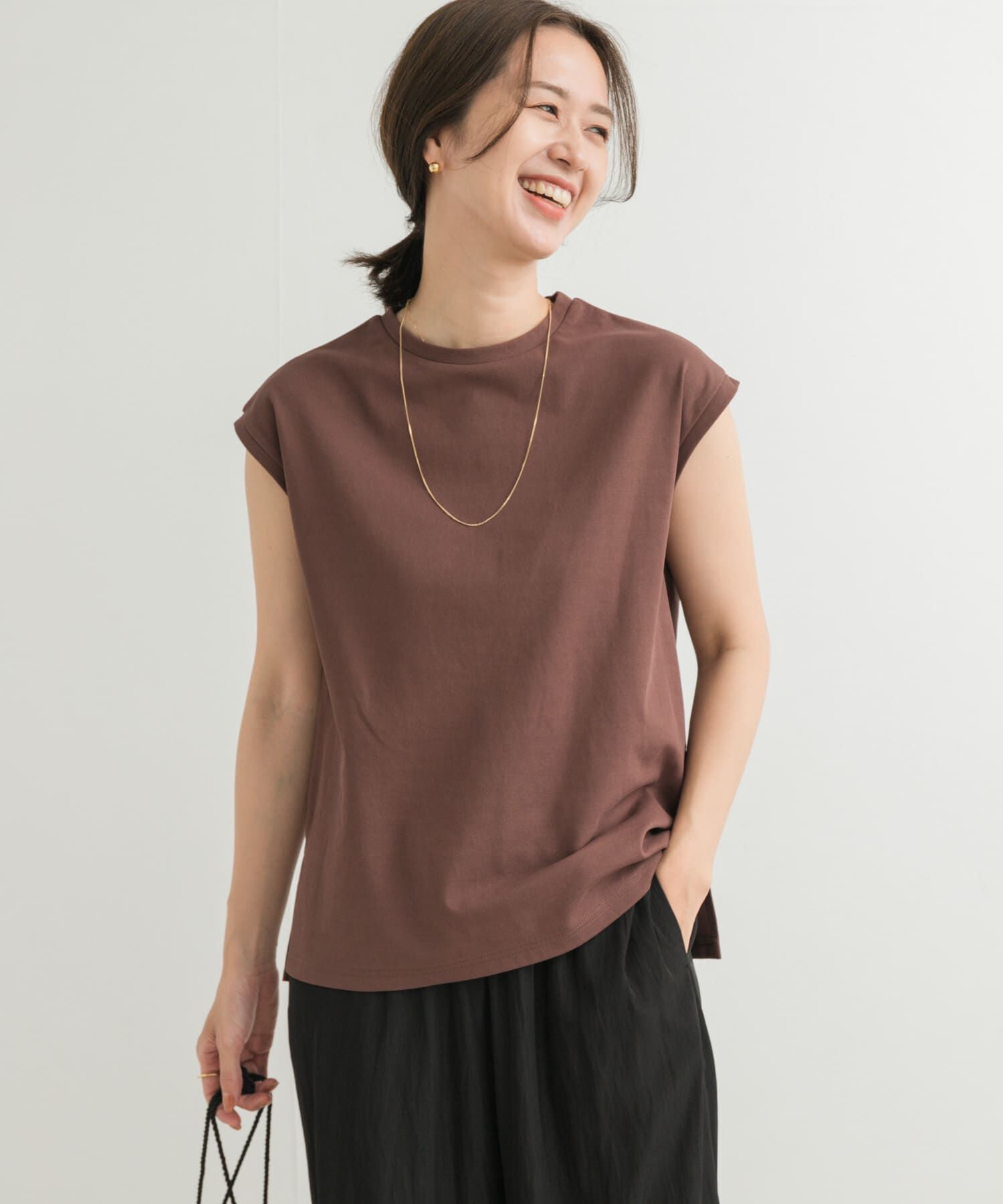 URBAN RESEARCH DOORS「『接触冷感/UVカット』ドライカノコフレンチプルオーバー」|Tシャツ・カットソー|