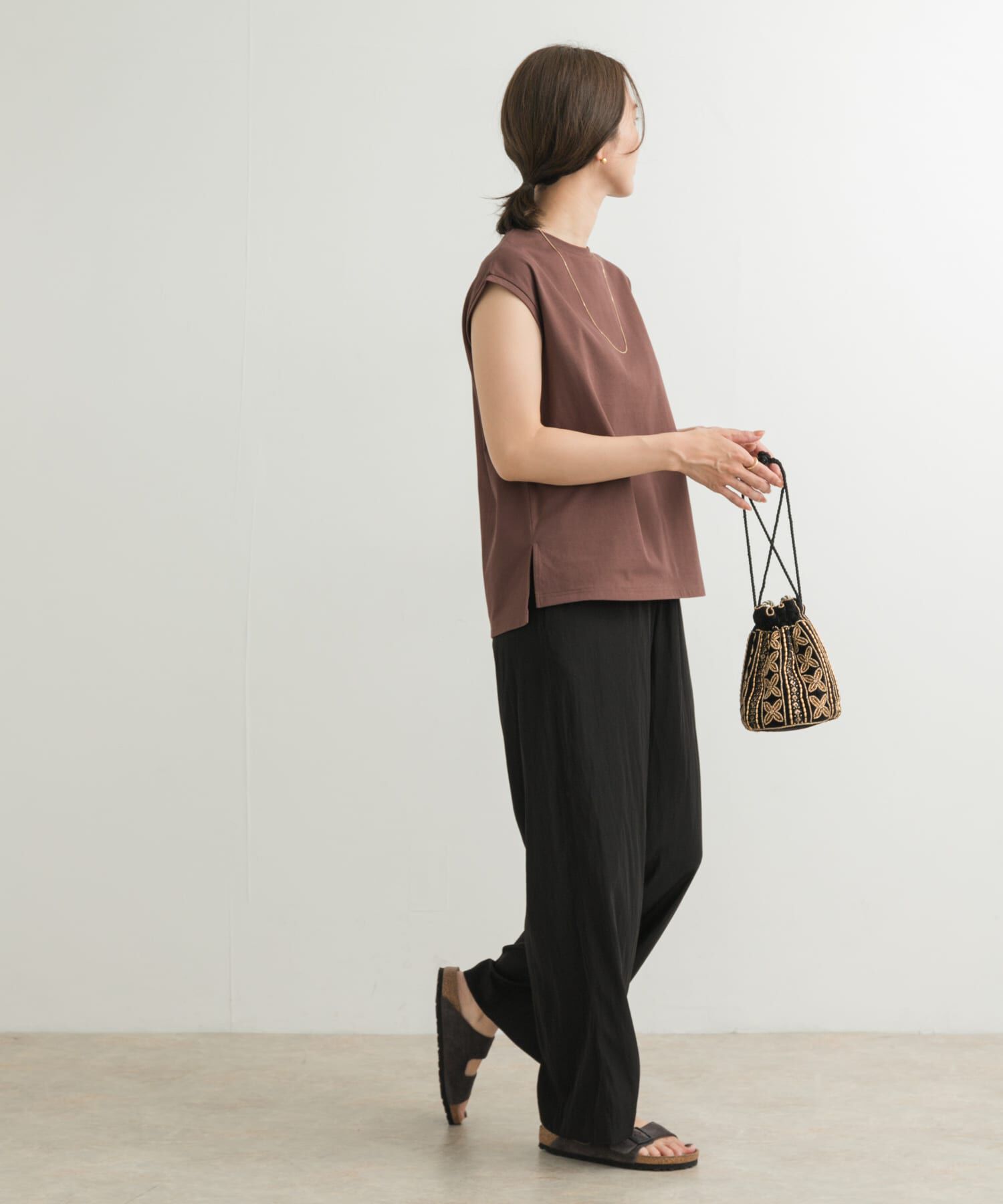 URBAN RESEARCH DOORS「『接触冷感/UVカット』ドライカノコフレンチプルオーバー」|Tシャツ・カットソー|