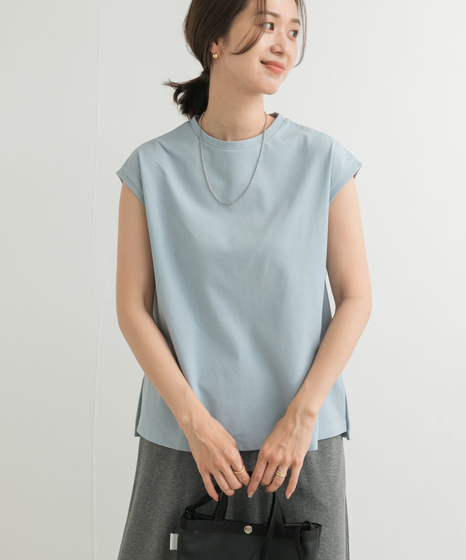 URBAN RESEARCH DOORS「『接触冷感/UVカット』ドライカノコフレンチプルオーバー」|Tシャツ・カットソー|