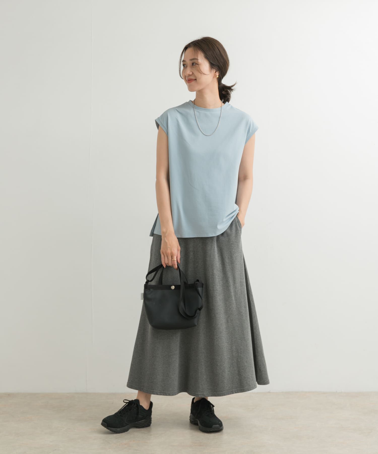 URBAN RESEARCH DOORS「『接触冷感/UVカット』ドライカノコフレンチプルオーバー」|Tシャツ・カットソー|