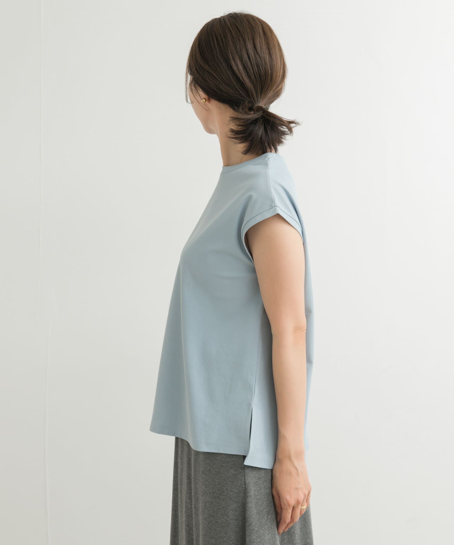 URBAN RESEARCH DOORS「『接触冷感/UVカット』ドライカノコフレンチプルオーバー」|Tシャツ・カットソー|