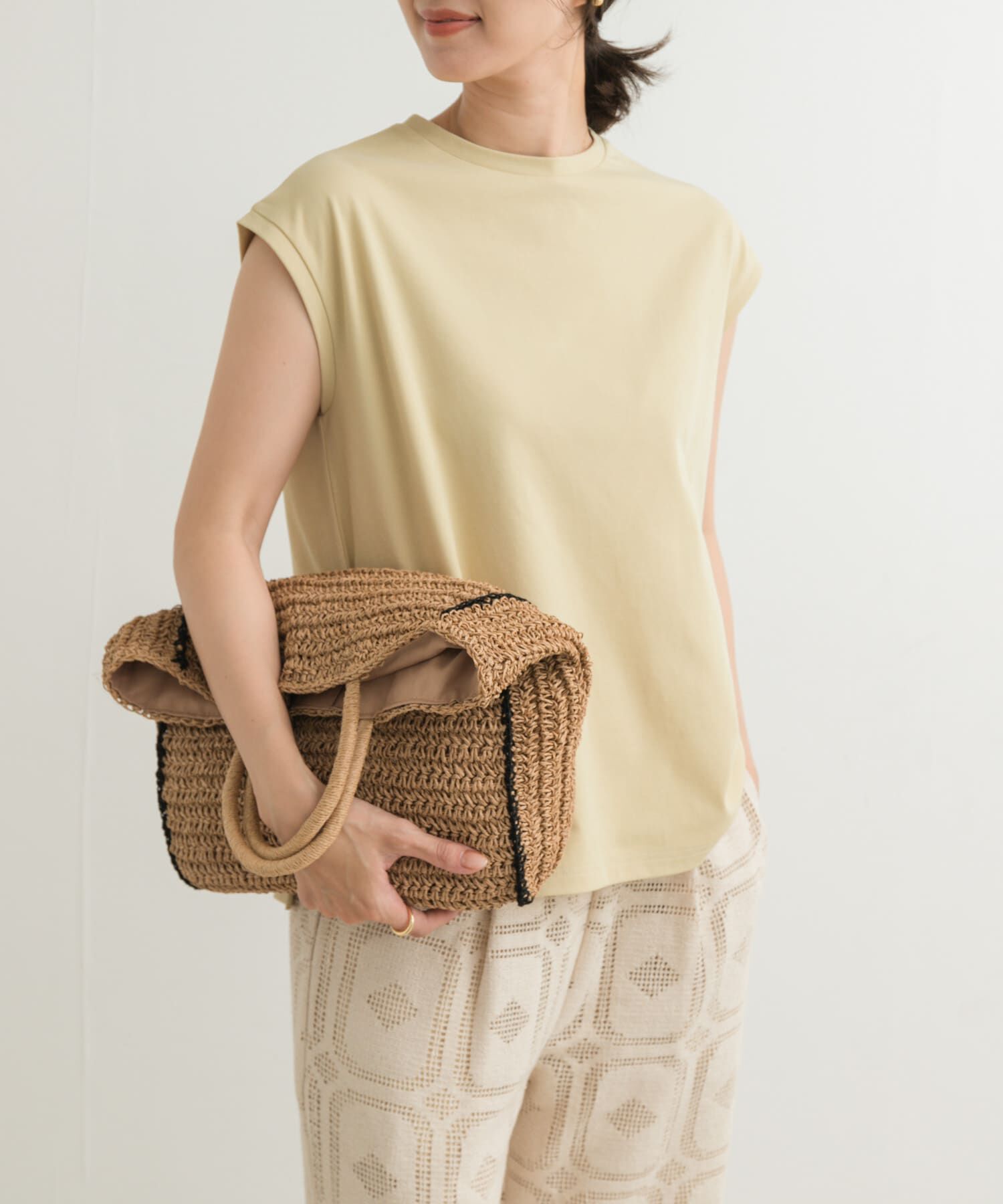 URBAN RESEARCH DOORS「『接触冷感/UVカット』ドライカノコフレンチプルオーバー」|Tシャツ・カットソー|