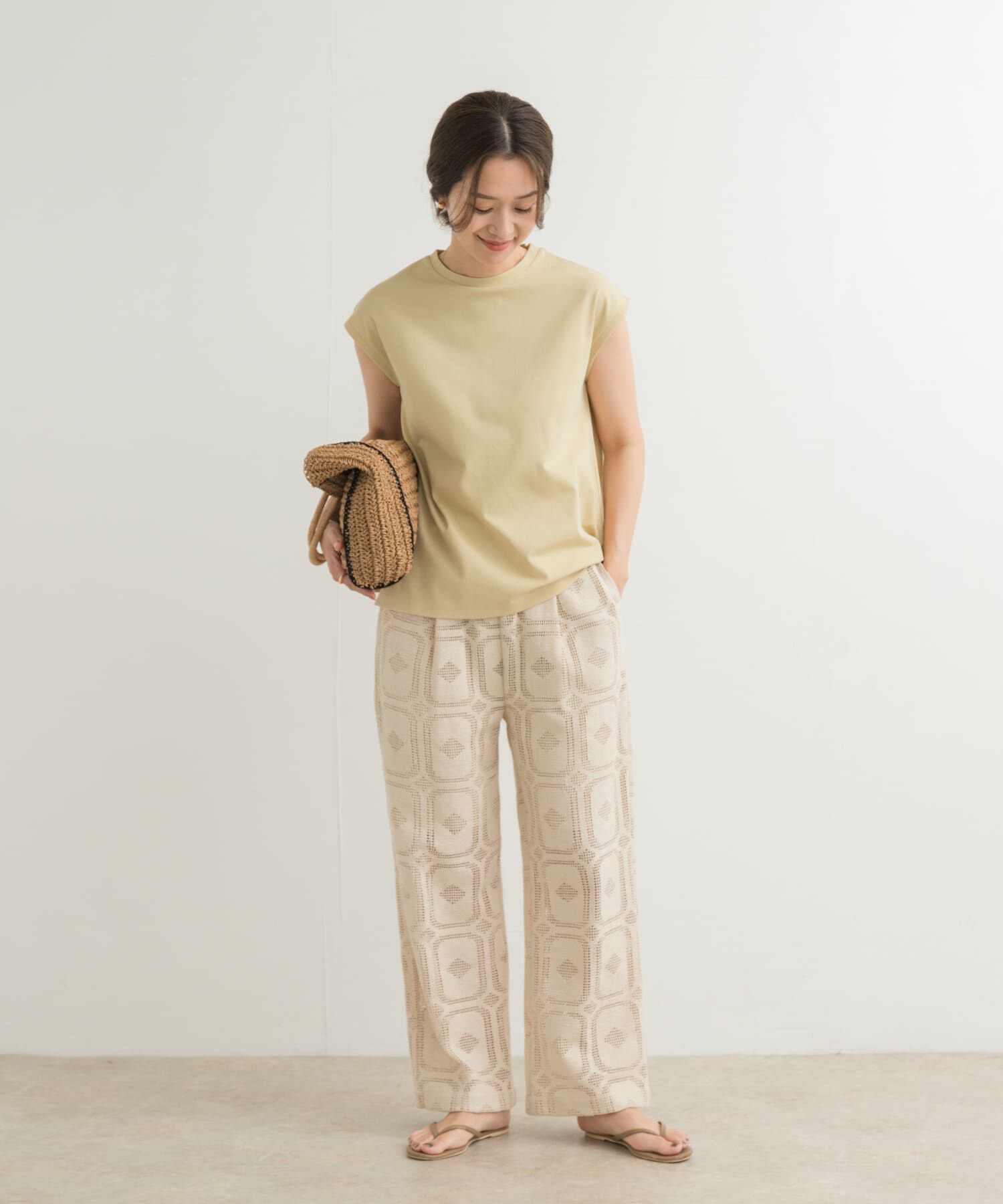 URBAN RESEARCH DOORS「『接触冷感/UVカット』ドライカノコフレンチプルオーバー」|Tシャツ・カットソー|