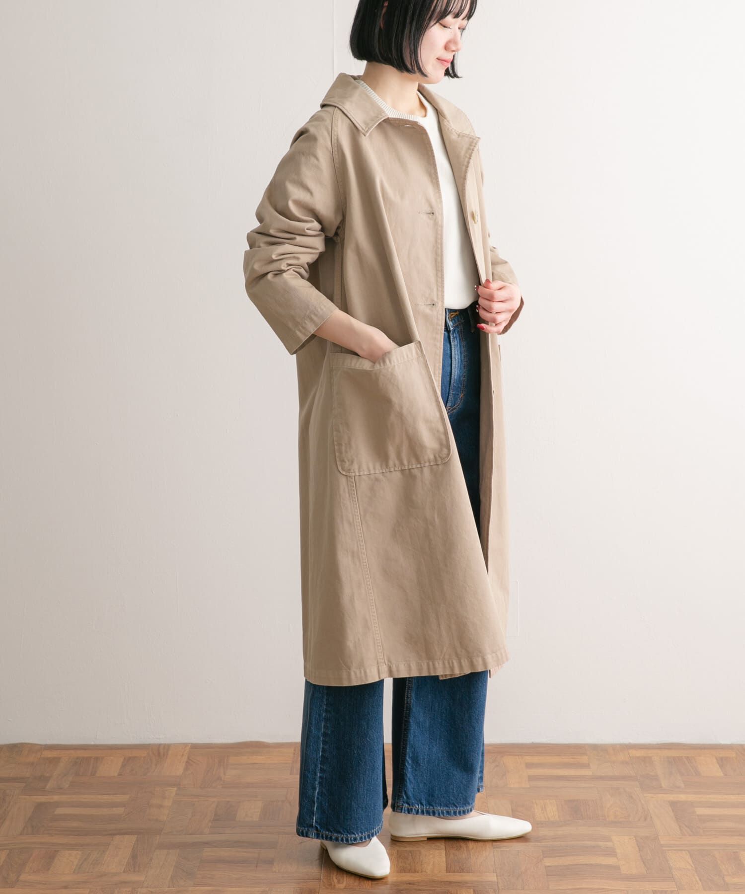 URBAN RESEARCH DOORS「『別注』SMITH&times;DOORS　スプリングコート」|ステンカラーコート|