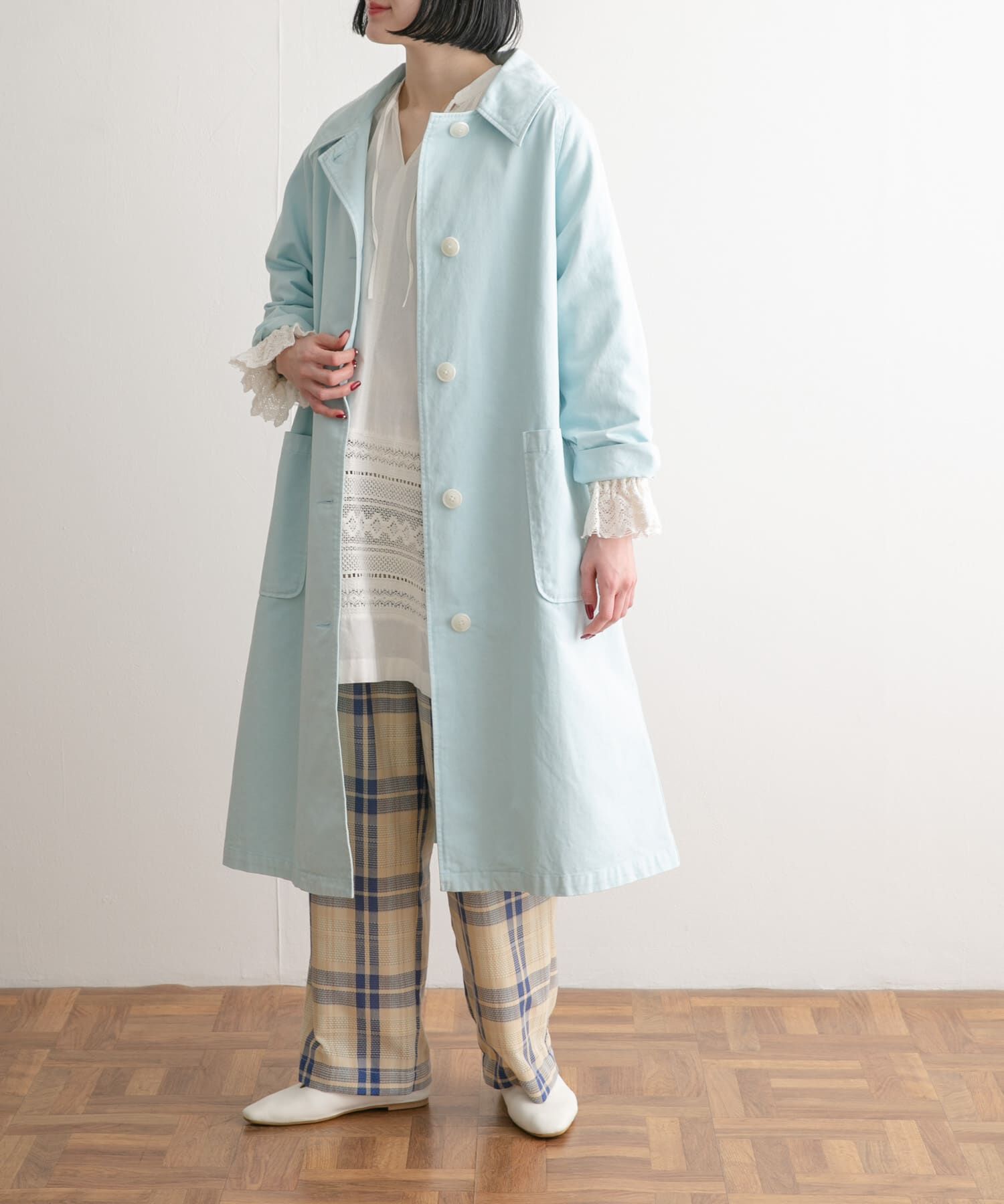 URBAN RESEARCH DOORS「『別注』SMITH&times;DOORS　スプリングコート」|ステンカラーコート|