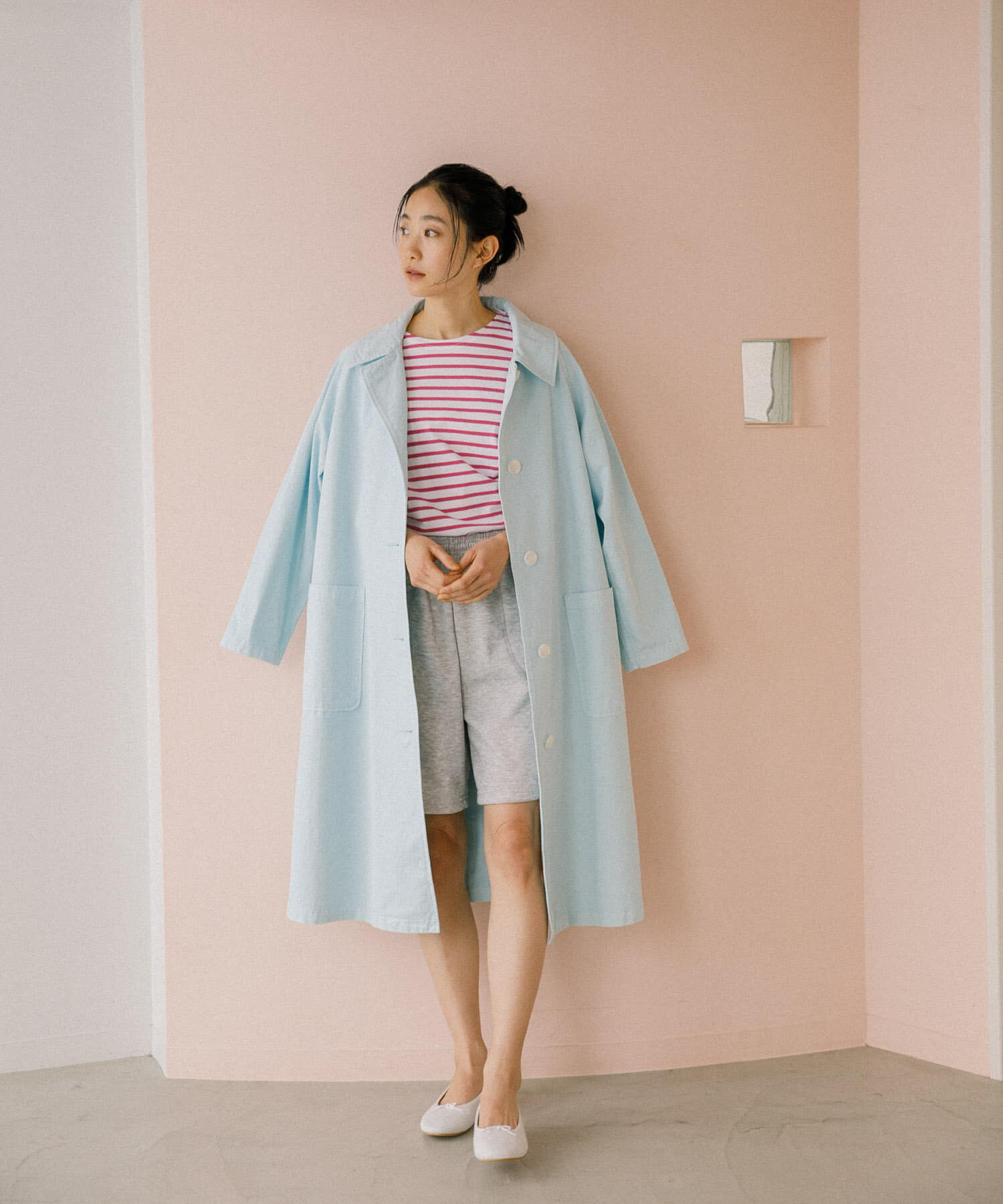 URBAN RESEARCH DOORS「『別注』SMITH&times;DOORS　スプリングコート」|ステンカラーコート|