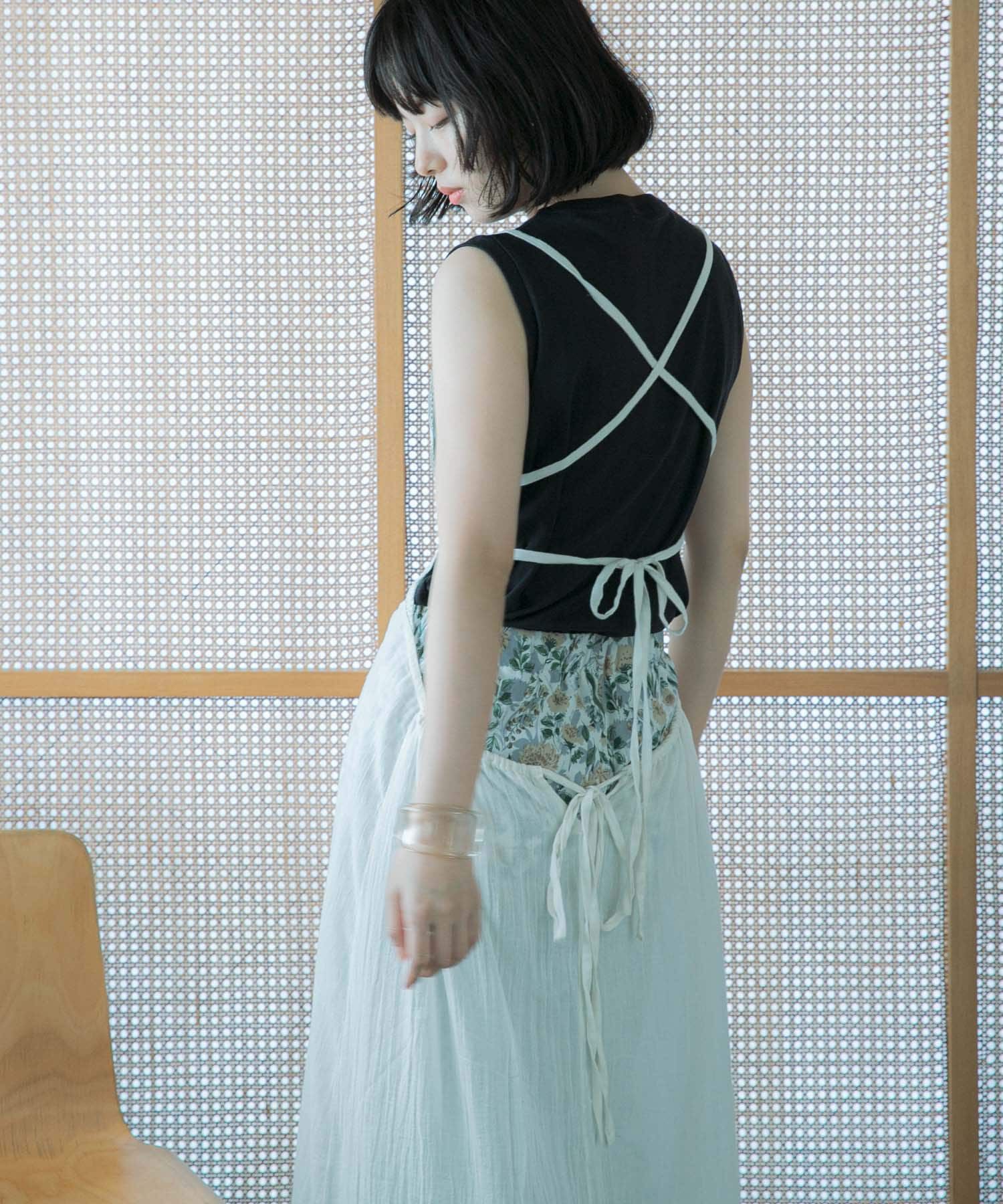 URBAN RESEARCH DOORS「『別注』olu&rsquo;ment&times;DOORS　コットンモス刺繍ワンピース」|ワンピース|