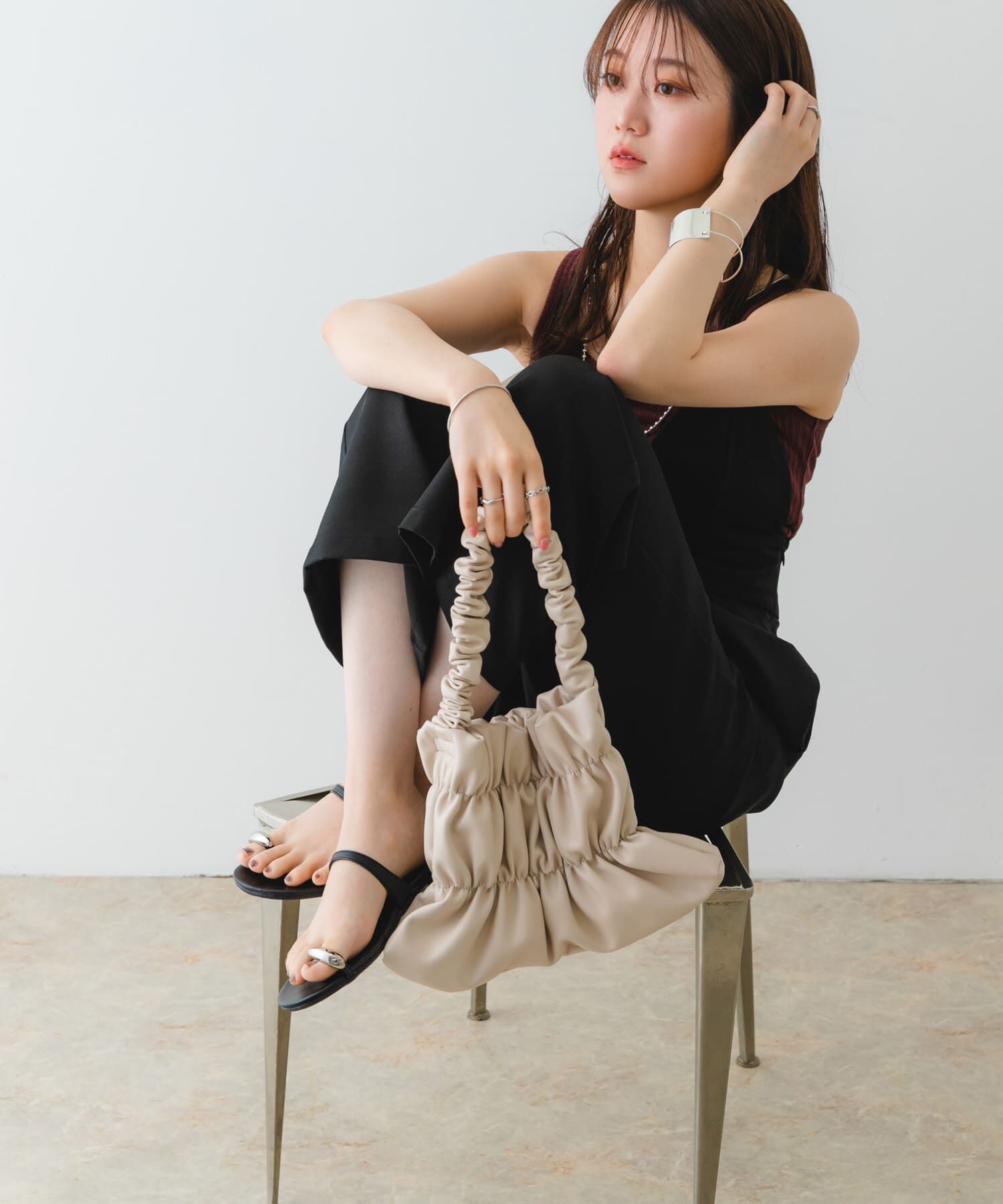 RODE SKO「ダブルギャザーバッグ」|ハンドバッグ|