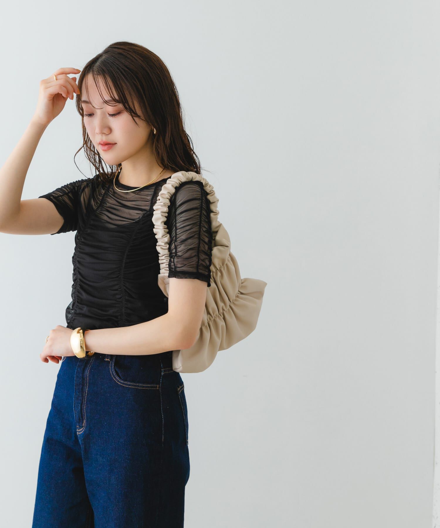 RODE SKO「ダブルギャザーバッグ」|ハンドバッグ|