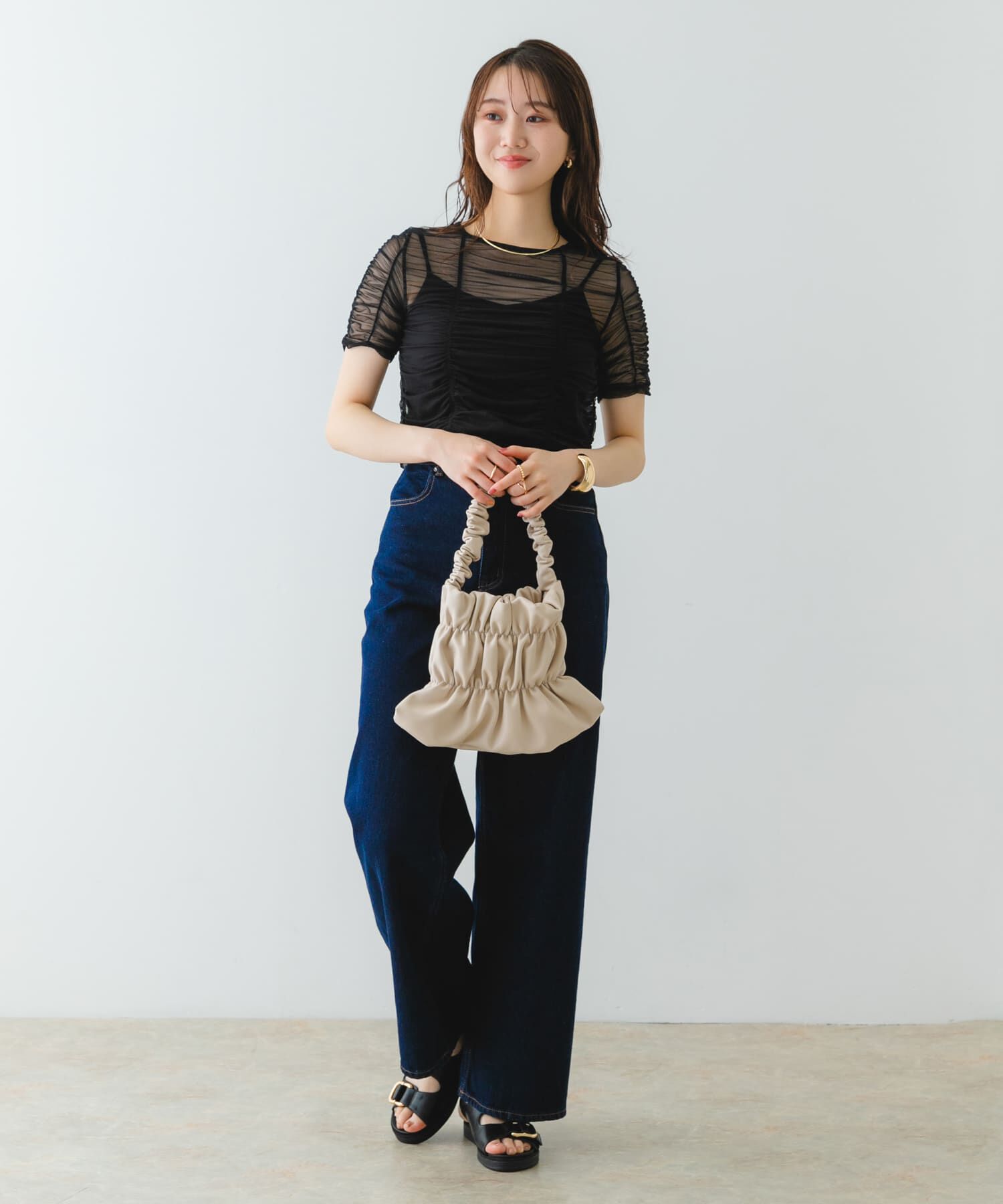 RODE SKO「ダブルギャザーバッグ」|ハンドバッグ|