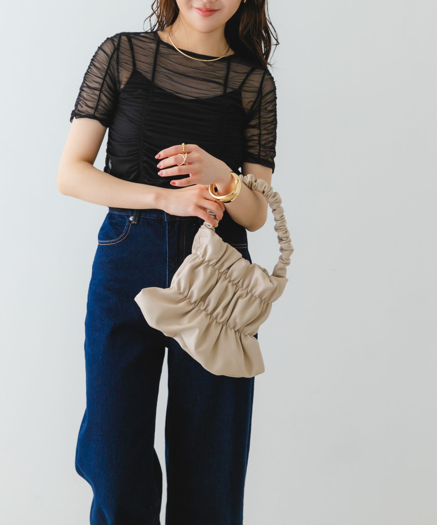 RODE SKO「ダブルギャザーバッグ」|ハンドバッグ|