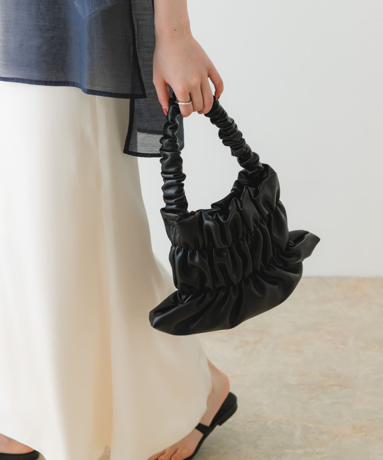 RODE SKO「ダブルギャザーバッグ」|ハンドバッグ|