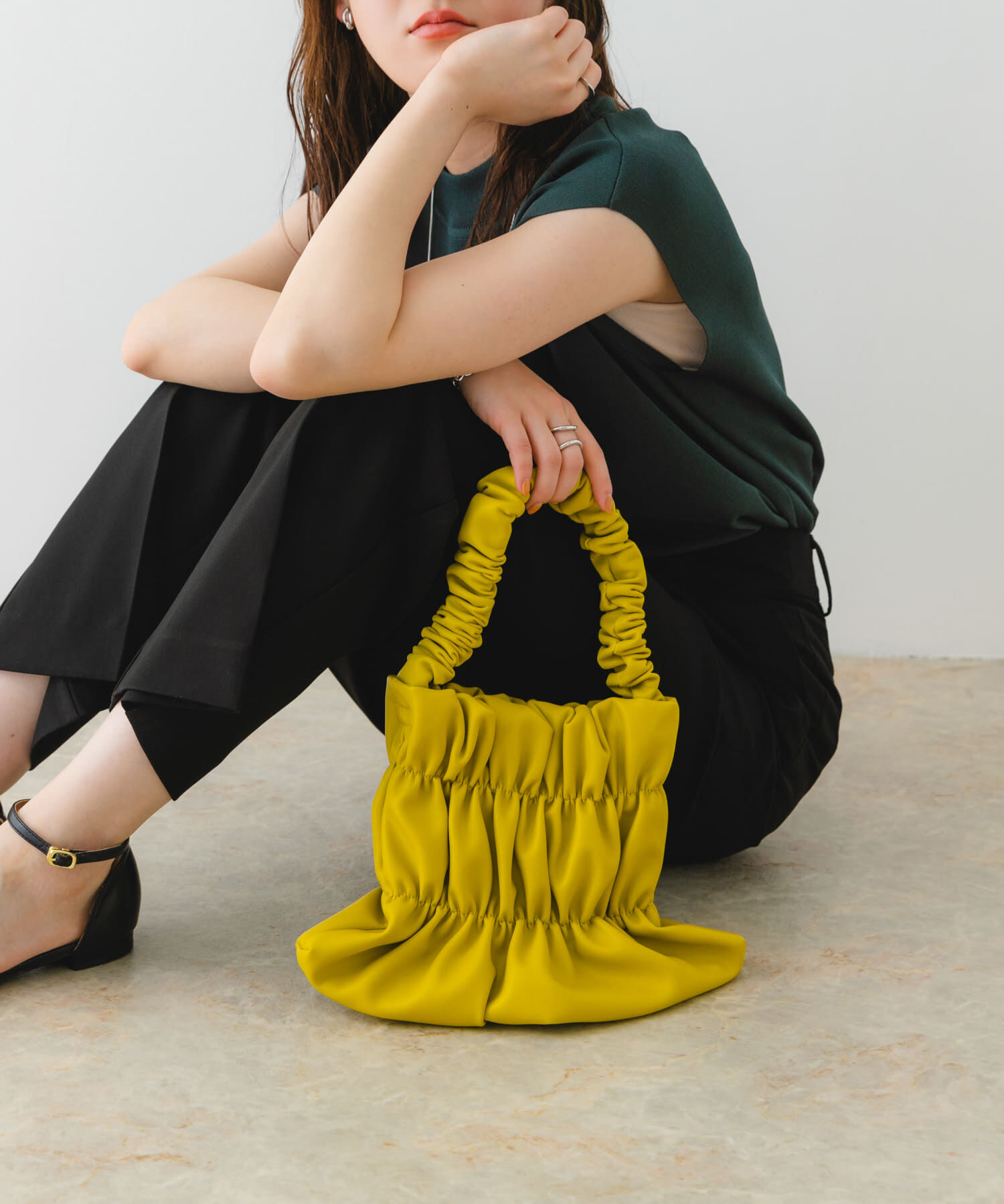 RODE SKO「ダブルギャザーバッグ」|ハンドバッグ|