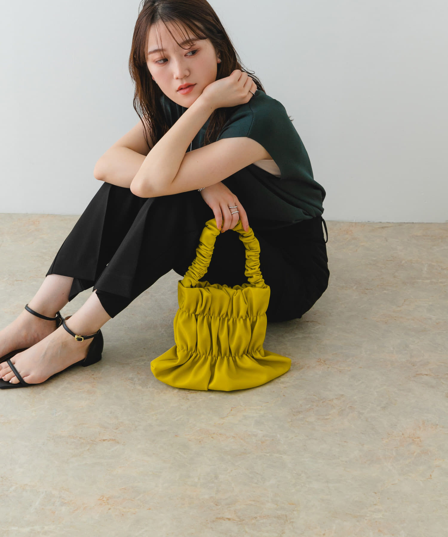 RODE SKO「ダブルギャザーバッグ」|ハンドバッグ|