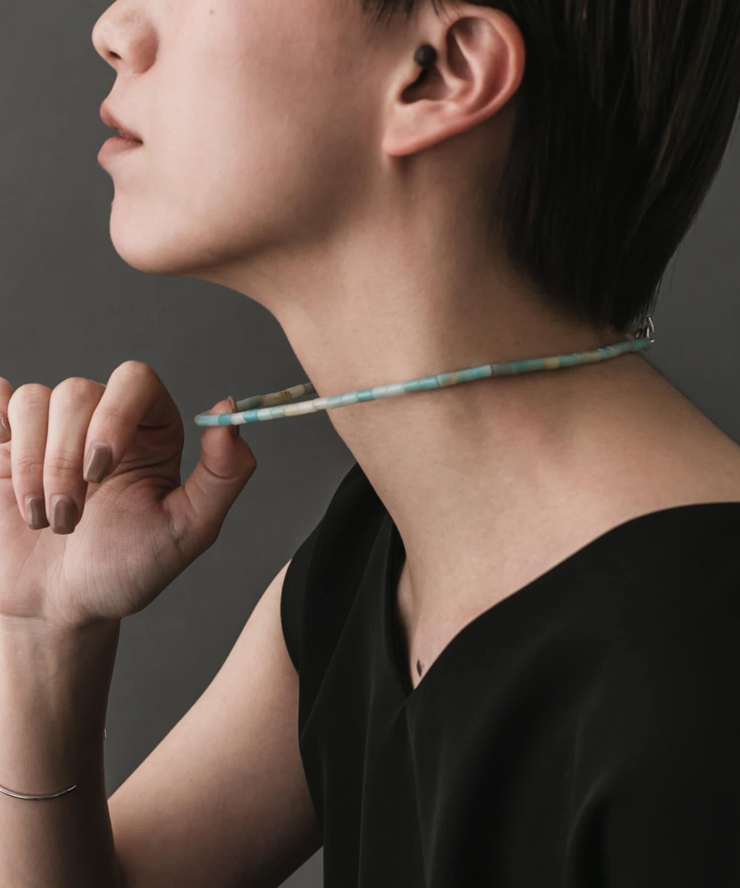 SMELLY「SMELLY so&rsquo;　amazonite mantel necklace」|ネックレス|