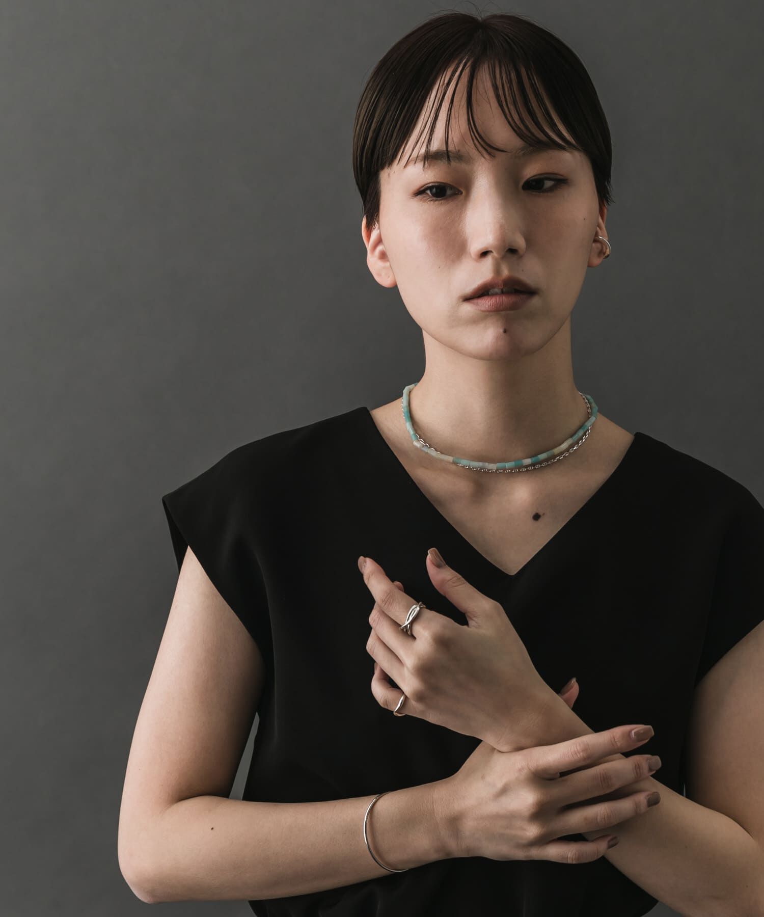 SMELLY「SMELLY so&rsquo;　amazonite mantel necklace」|ネックレス|