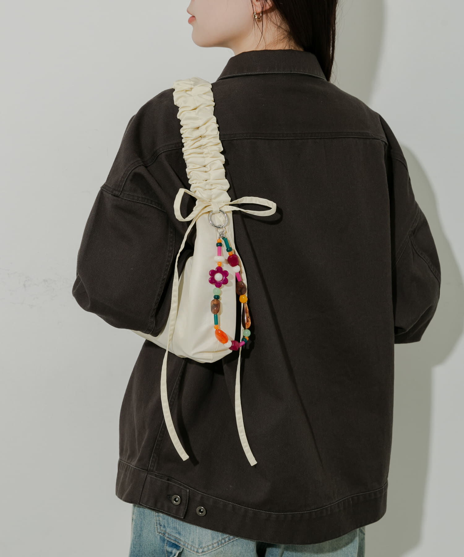 SMELLY「ギャザーワンハンドルバッグ」|ハンドバッグ|