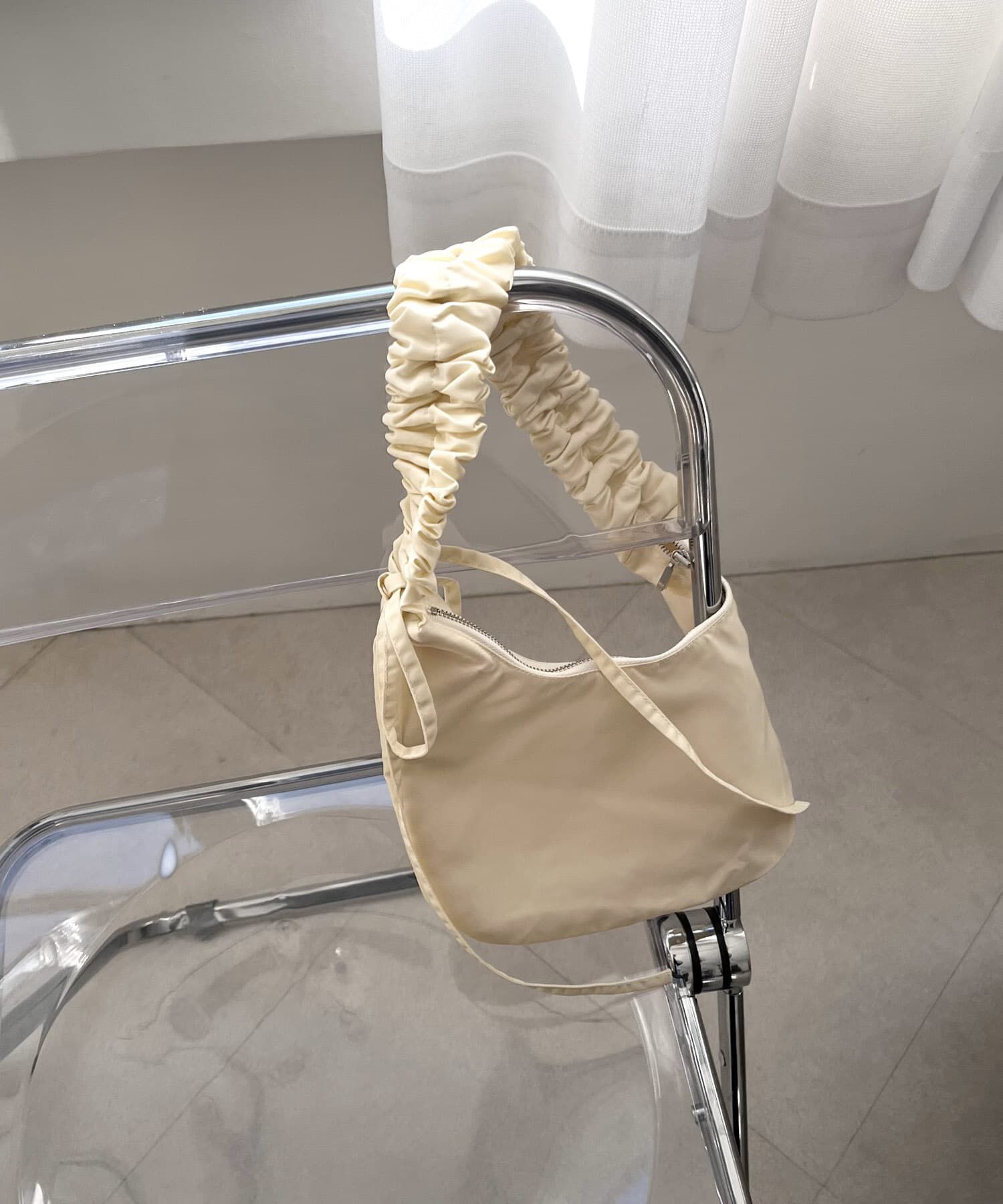 SMELLY「ギャザーワンハンドルバッグ」|ハンドバッグ|