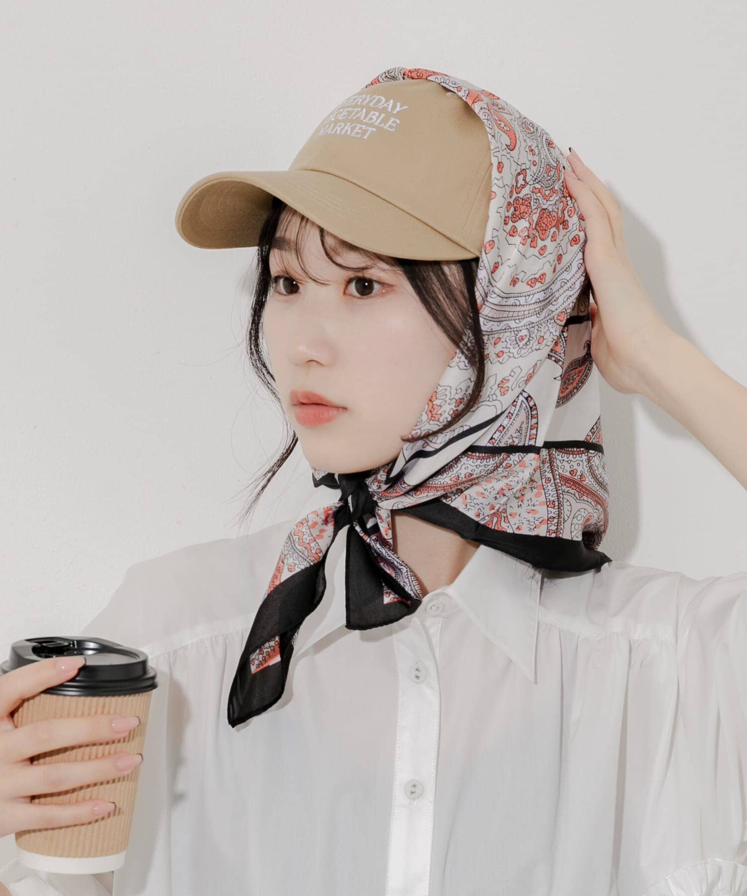 SMELLY「アソートパターンスカーフ」|バンダナ・スカーフ|ブラック