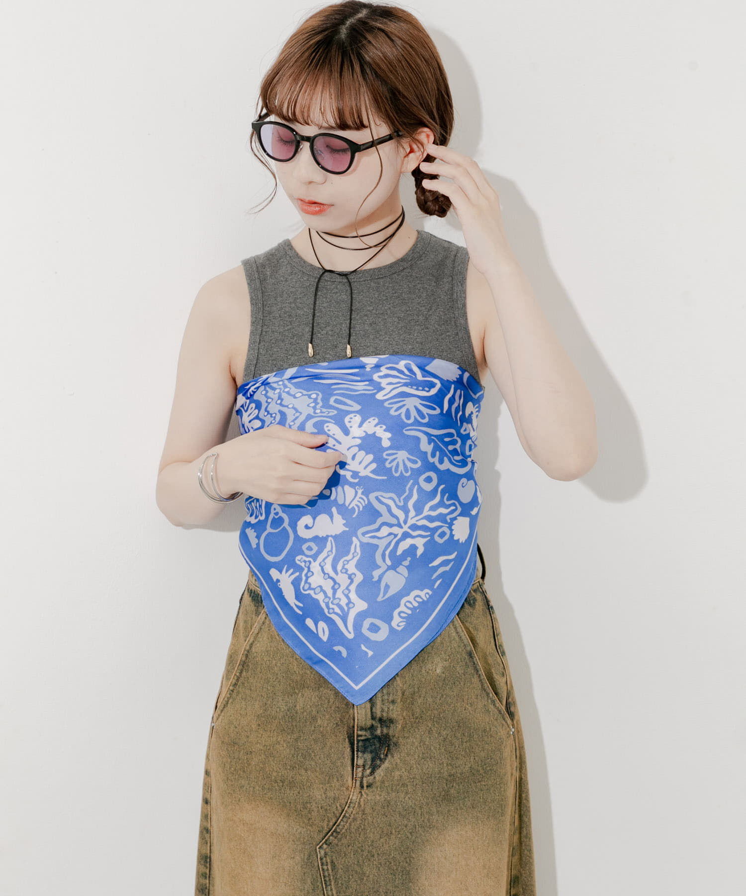 SMELLY「アソートパターンスカーフ」|バンダナ・スカーフ|