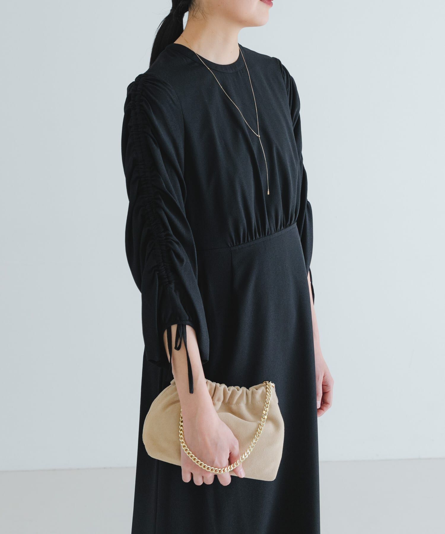 URBAN RESEARCH「LA MAISON　ギャザースリーブワンピース」|ワンピース|