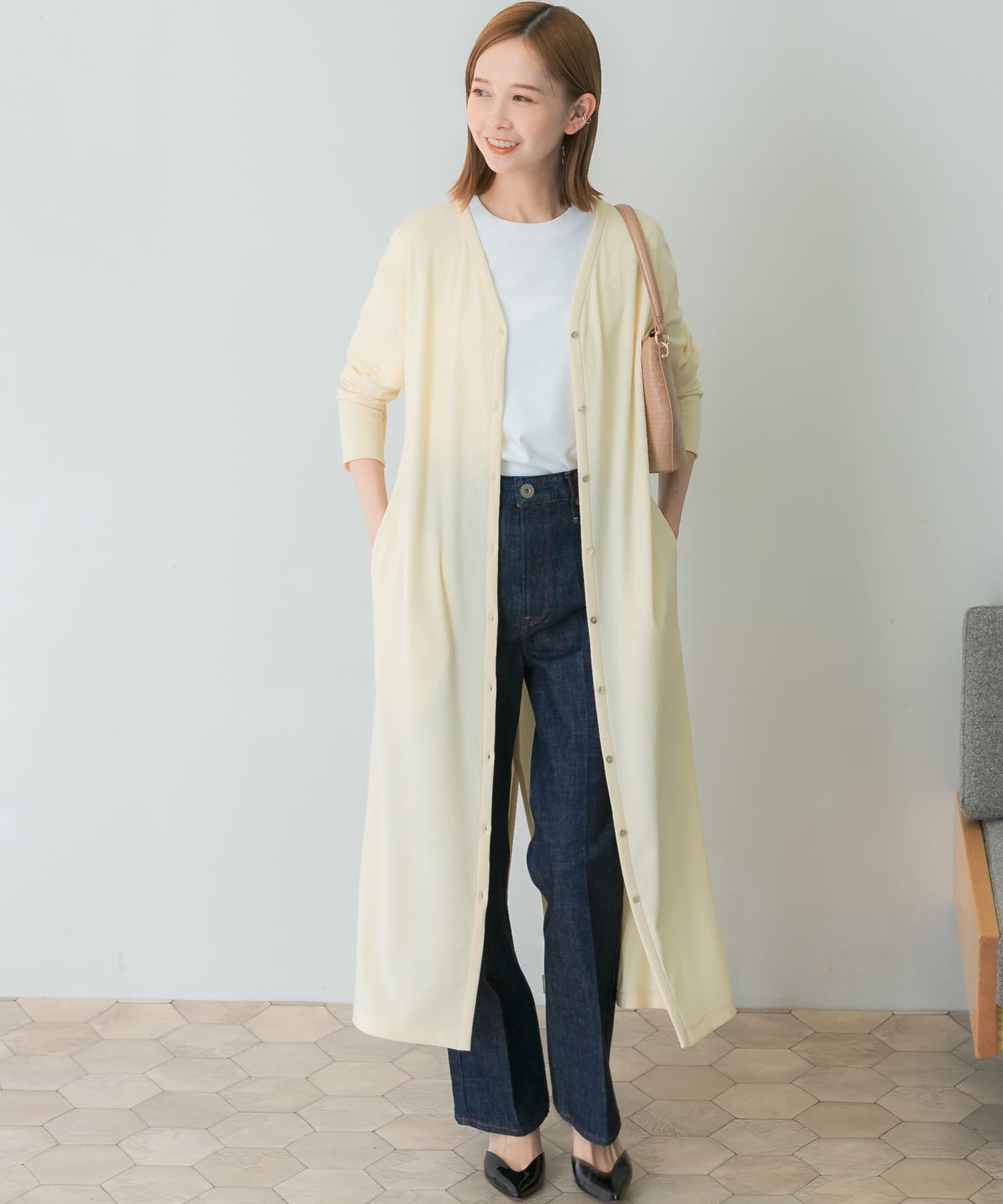 URBAN RESEARCH ROSSO「2wayネックリブカットソーワンピース」|ワンピース|オフホワイト