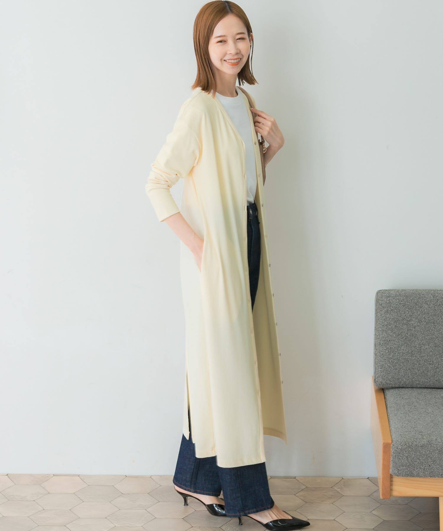 URBAN RESEARCH ROSSO「2wayネックリブカットソーワンピース」|ワンピース|