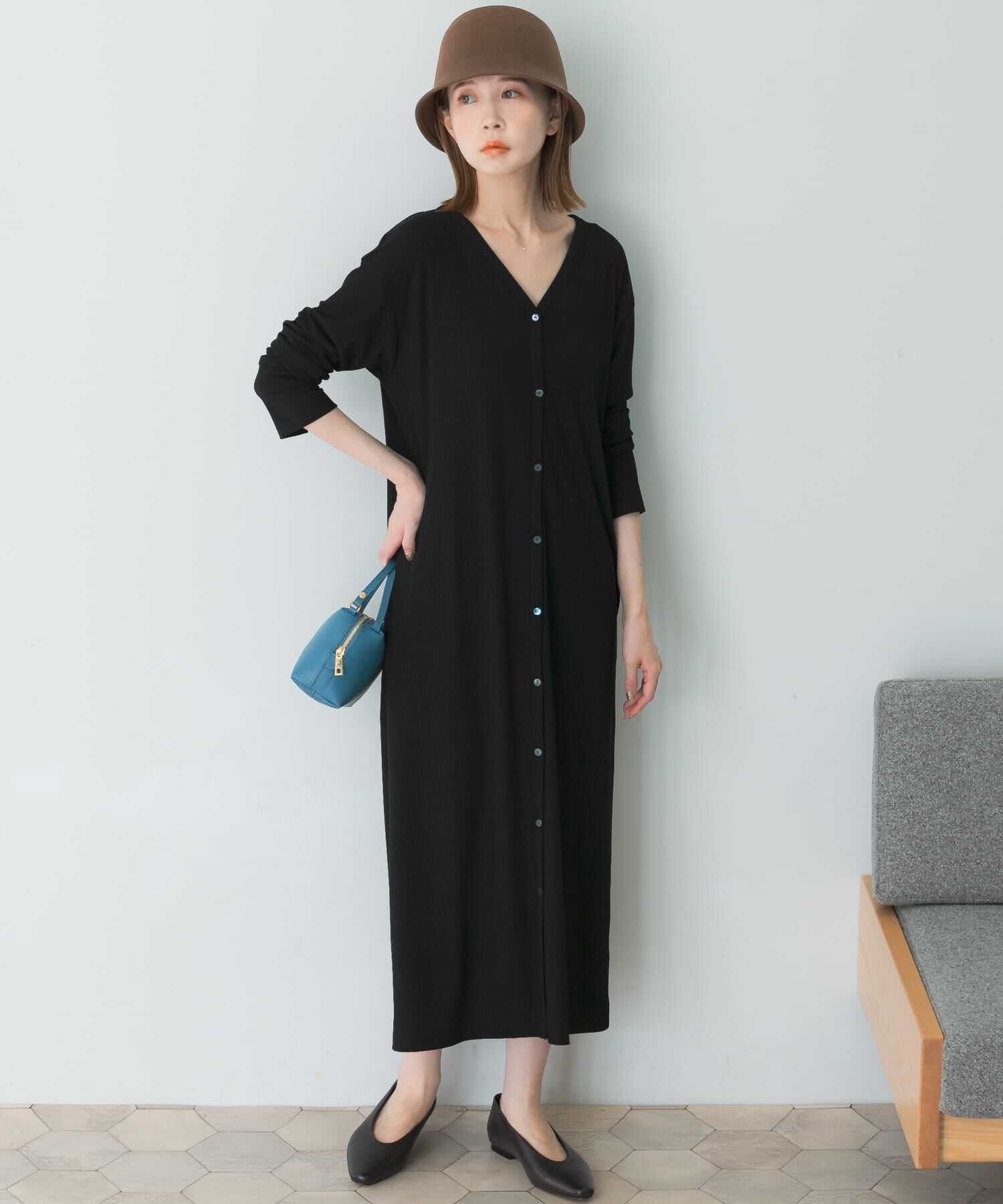 URBAN RESEARCH ROSSO「2wayネックリブカットソーワンピース」|ワンピース|