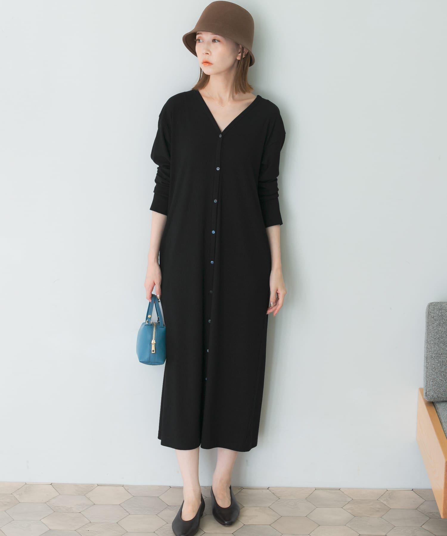 URBAN RESEARCH ROSSO「2wayネックリブカットソーワンピース」|ワンピース|