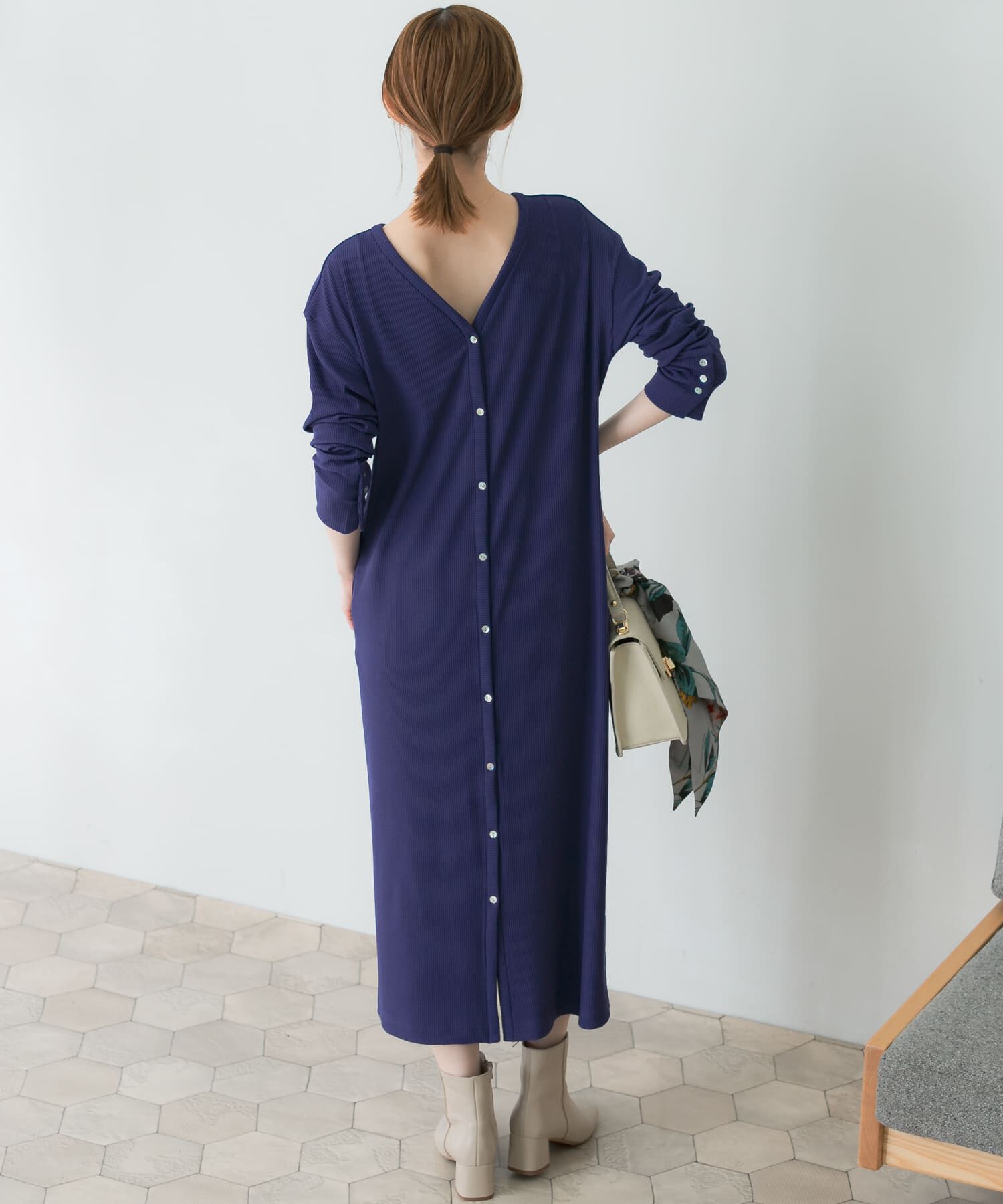 URBAN RESEARCH ROSSO「2wayネックリブカットソーワンピース」|ワンピース|