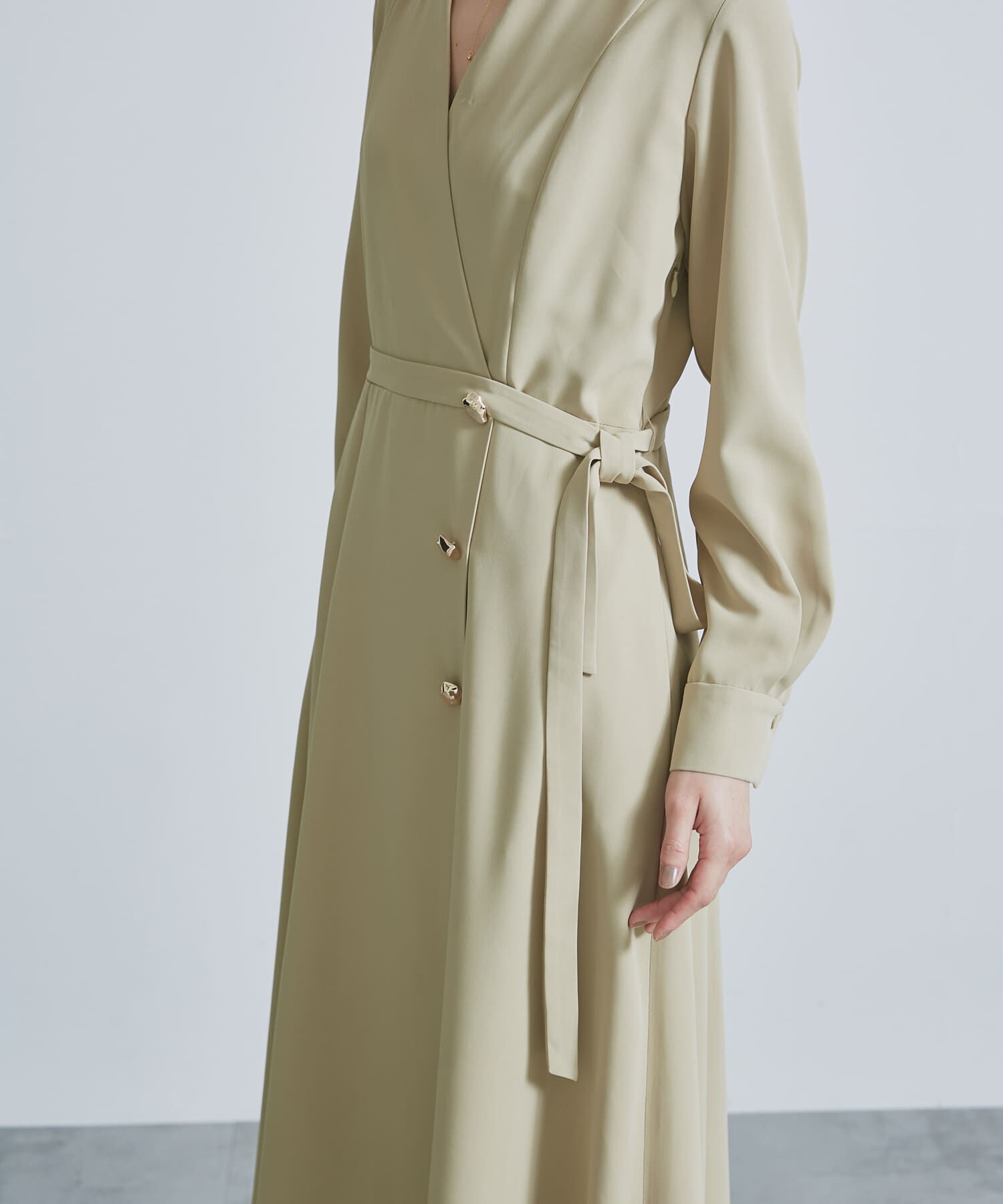 URBAN RESEARCH ROSSO「カシュクールデザインボタンワンピース」|ワンピース|