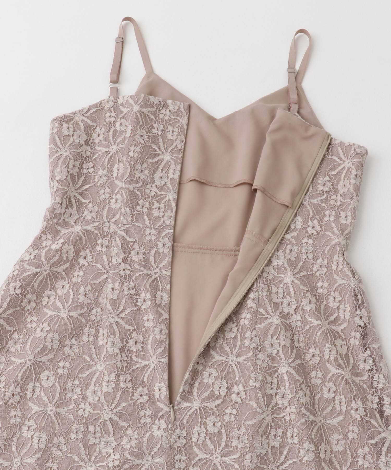 URBAN RESEARCH ROSSO「kaene　ラメチュールレイヤードレースドレス」|ワンピース|