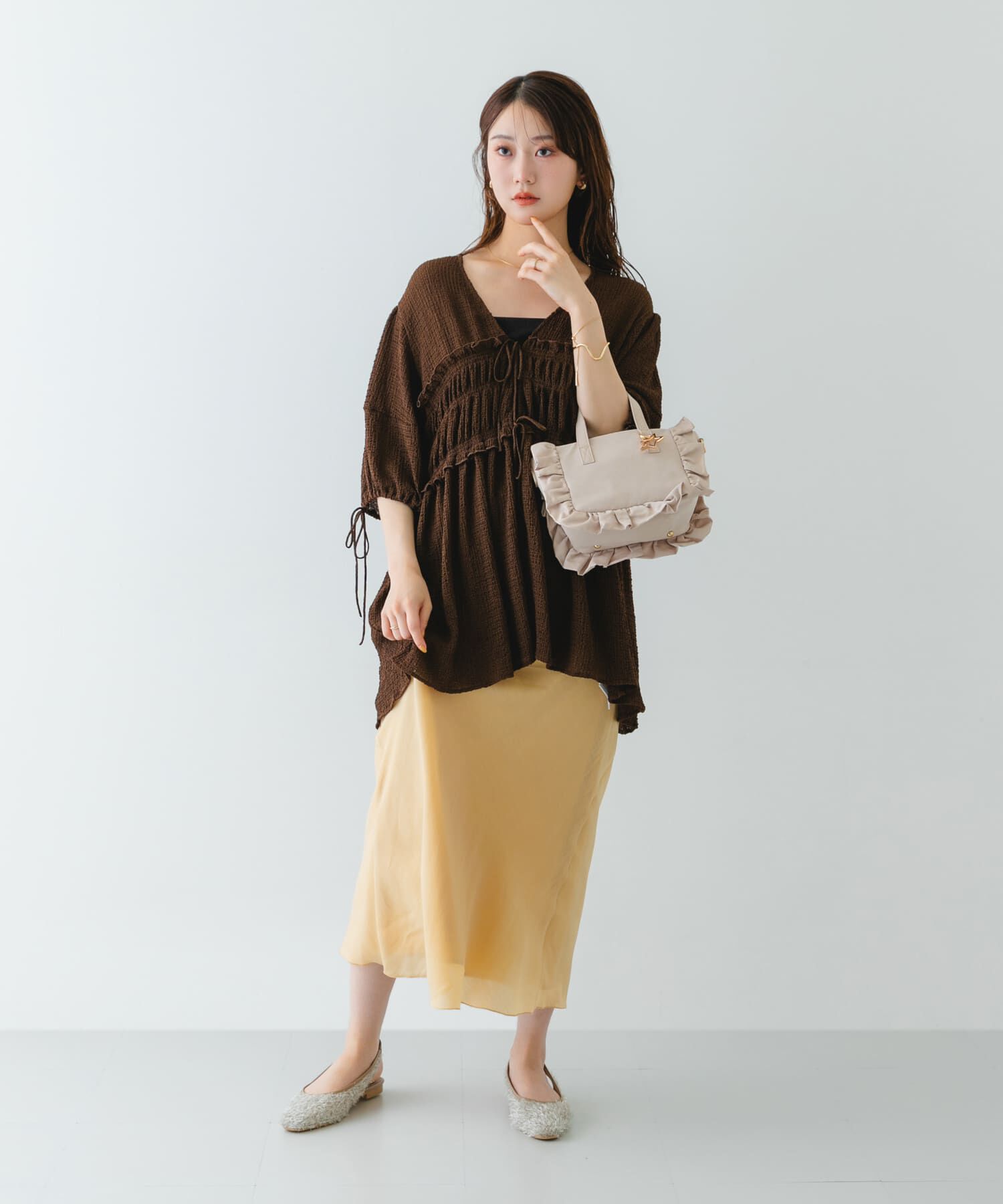 RODE SKO「スターチャームフリルミニトートバッグ」|ハンドバッグ|